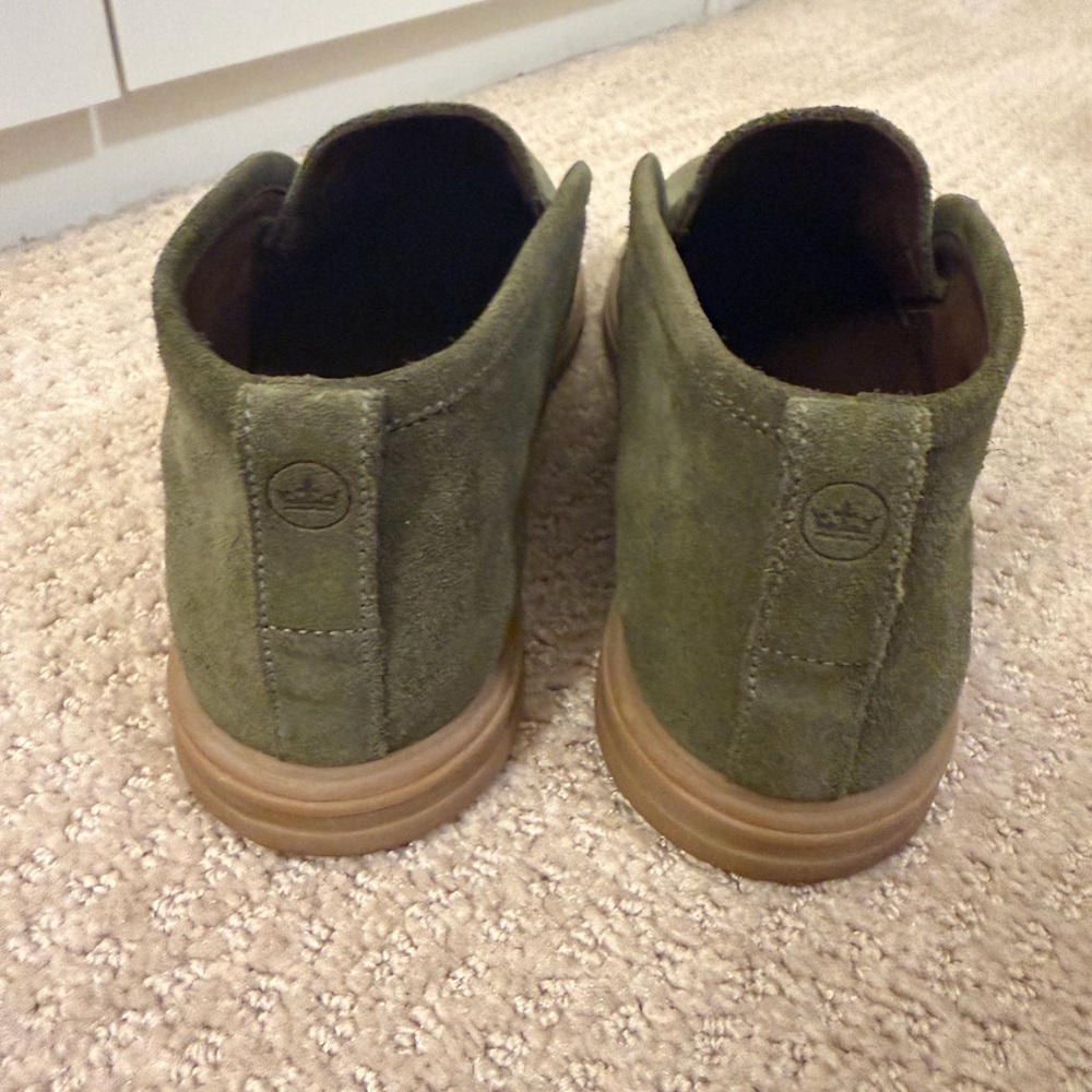 Peter Millar Olive Green Suede Loafers